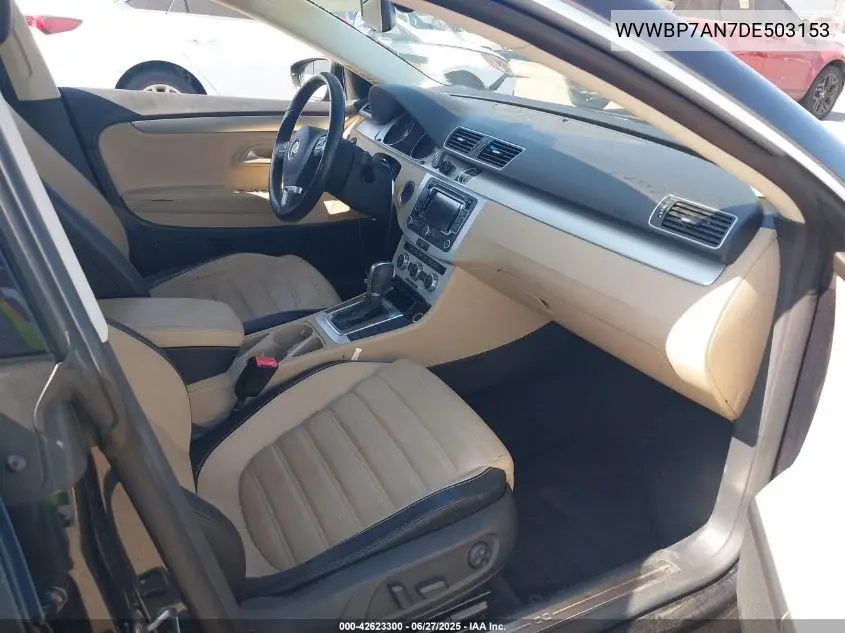 2013 Volkswagen Cc 2.0T Sport Plus VIN: WVWBP7AN7DE503153 Lot: 42623300