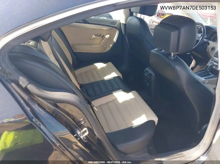 2013 Volkswagen Cc 2.0T Sport Plus VIN: WVWBP7AN7DE503153 Lot: 42623300