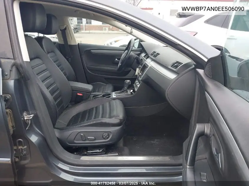 2014 Volkswagen Cc 2.0T Sport VIN: WVWBP7AN0EE506090 Lot: 41752458
