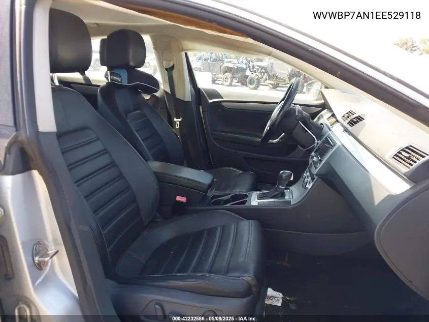 2014 Volkswagen Cc 2.0T Sport VIN: WVWBP7AN1EE529118 Lot: 42232586