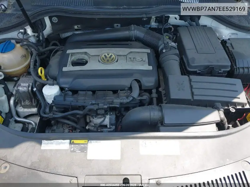 2014 Volkswagen Cc 2.0T Sport VIN: WVWBP7AN7EE529169 Lot: 42534458