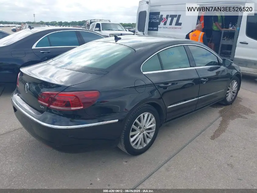 2014 Volkswagen Cc 2.0T Sport VIN: WVWBN7AN3EE526520 Lot: 42610612