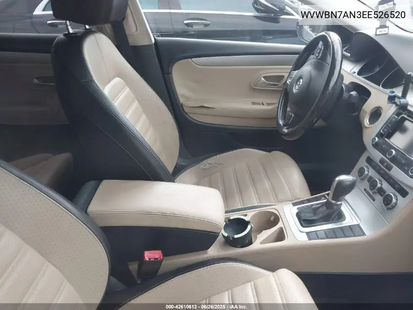 2014 Volkswagen Cc 2.0T Sport VIN: WVWBN7AN3EE526520 Lot: 42610612