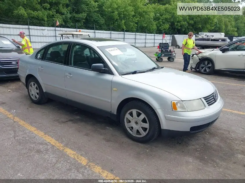 1999 Volkswagen Passat Glx VIN: WVWPD63B4XE505023 Lot: 42494578