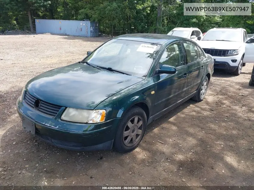 wvwpd63b9xe507947 WVWPD63B9XE507947 1999 Volkswagen Passat Glx