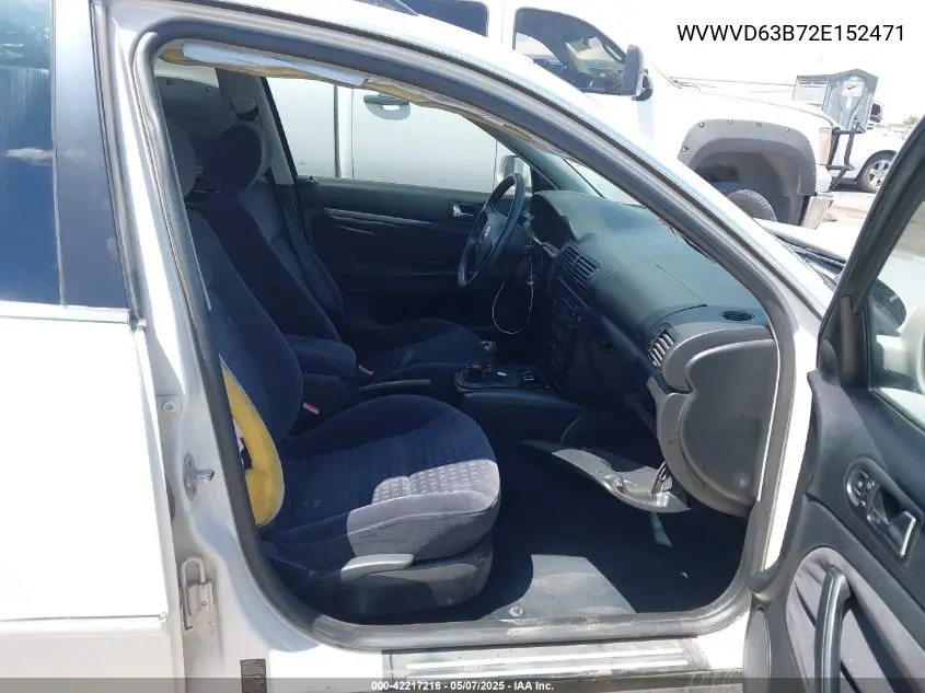 2002 Volkswagen Passat Gls VIN: WVWVD63B72E152471 Lot: 42217216
