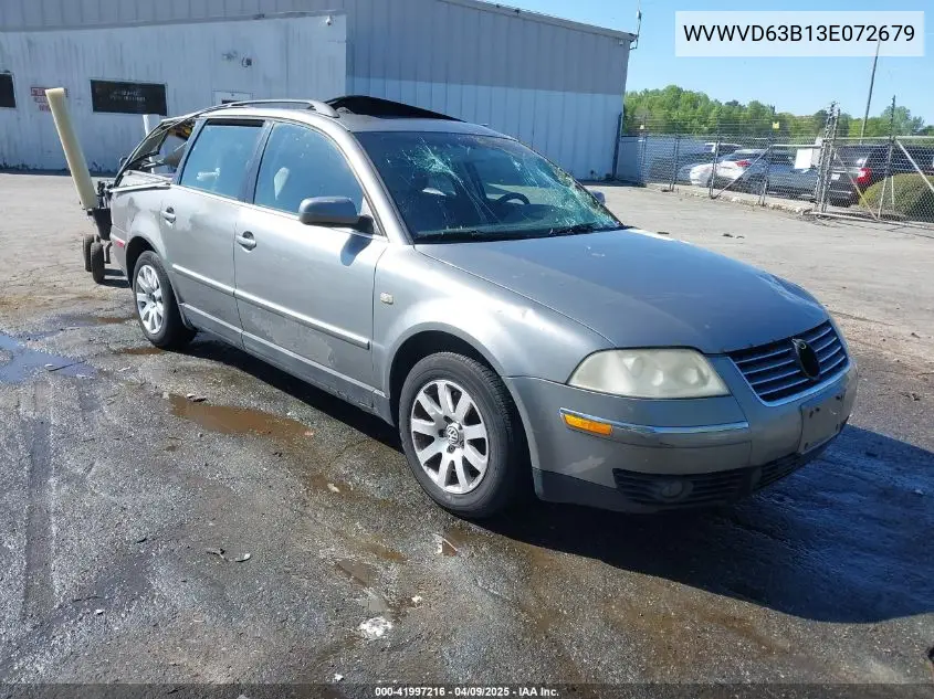 2003 Volkswagen Passat Gls VIN: WVWVD63B13E072679 Lot: 41997216