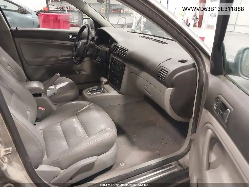 2003 Volkswagen Passat Gls VIN: WVWVD63B13E311888 Lot: 42137922