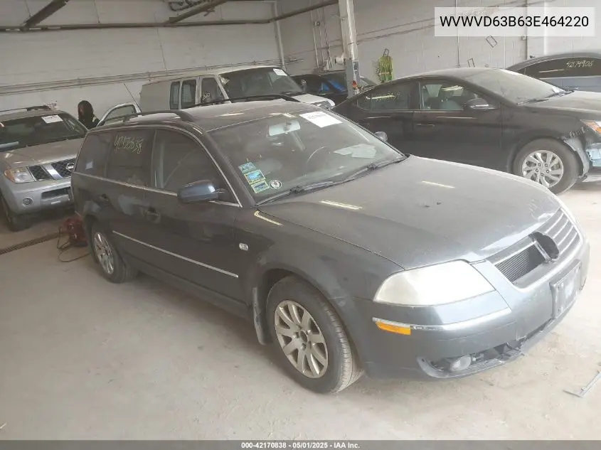 2003 Volkswagen Passat Gls VIN: WVWVD63B63E464220 Lot: 42170838