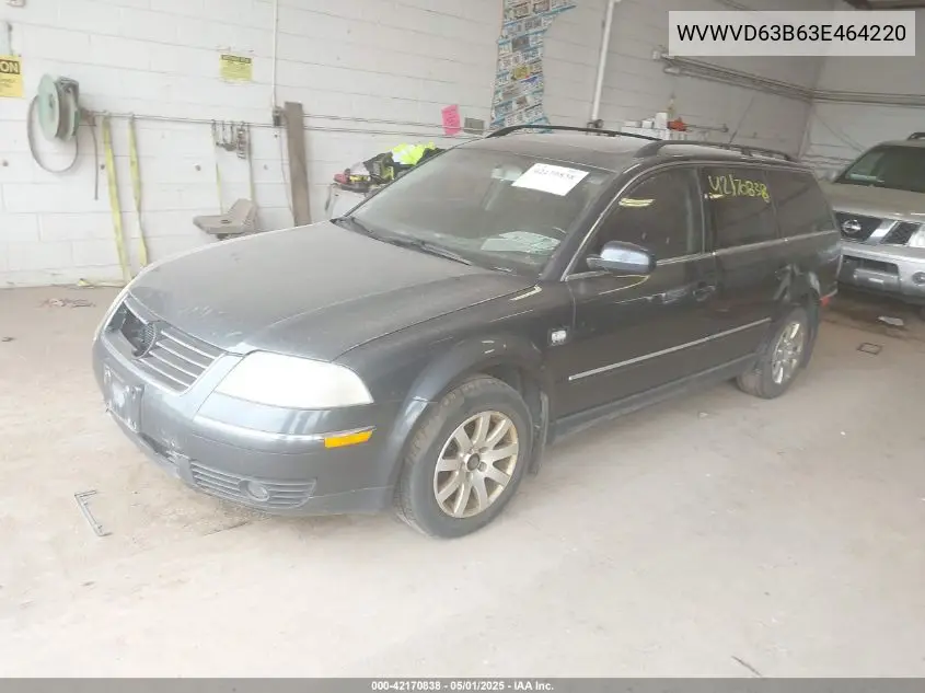 2003 Volkswagen Passat Gls VIN: WVWVD63B63E464220 Lot: 42170838