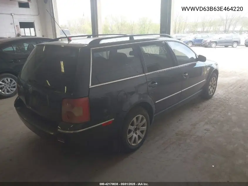 2003 Volkswagen Passat Gls VIN: WVWVD63B63E464220 Lot: 42170838