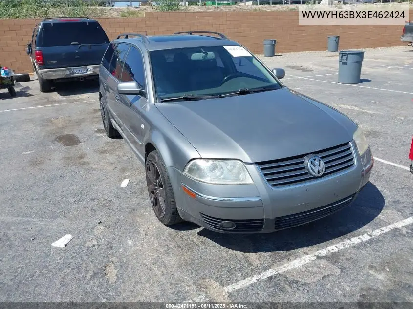 2003 Volkswagen Passat Glx VIN: WVWYH63BX3E462424 Lot: 42471156
