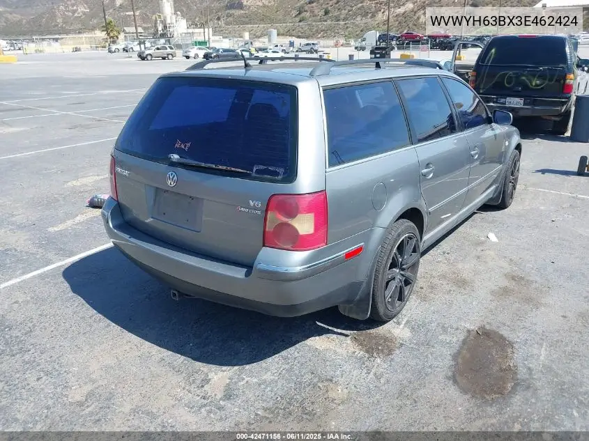 2003 Volkswagen Passat Glx VIN: WVWYH63BX3E462424 Lot: 42471156