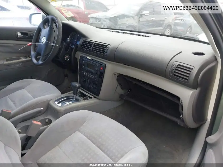 2003 Volkswagen Passat Gls VIN: WVWPD63B43E004420 Lot: 42473796