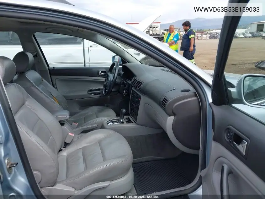 2003 Volkswagen Passat Gls VIN: WVWVD63B53E159033 Lot: 42559043