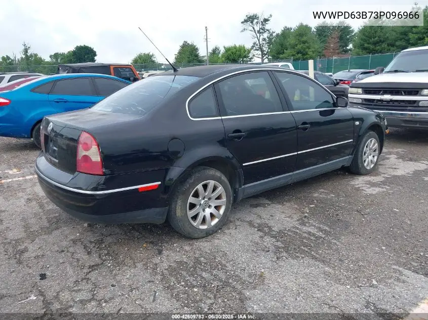 2003 Volkswagen Passat Gls VIN: WVWPD63B73P096966 Lot: 42609783