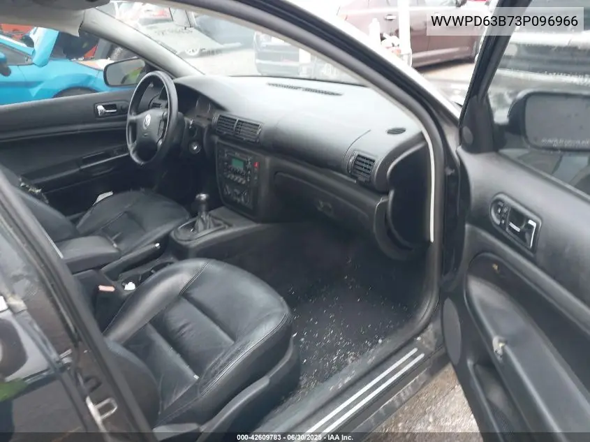 2003 Volkswagen Passat Gls VIN: WVWPD63B73P096966 Lot: 42609783