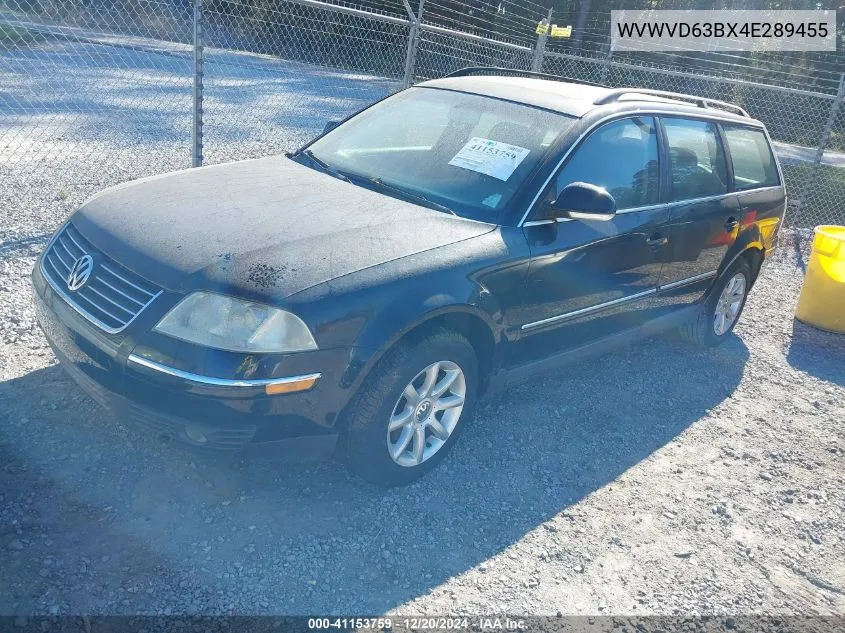 2004 Volkswagen Passat Gls VIN: WVWVD63BX4E289455 Lot: 41153759