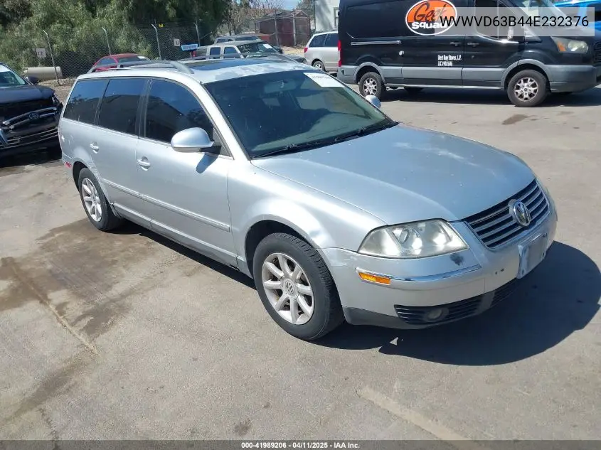 2004 Volkswagen Passat Gls VIN: WVWVD63B44E232376 Lot: 41989206