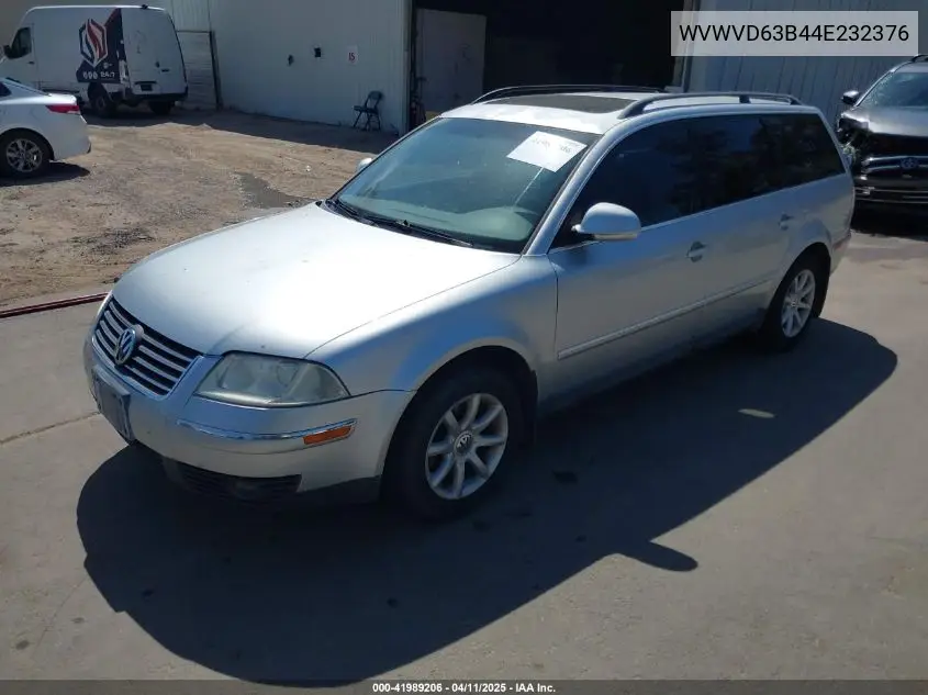 2004 Volkswagen Passat Gls VIN: WVWVD63B44E232376 Lot: 41989206