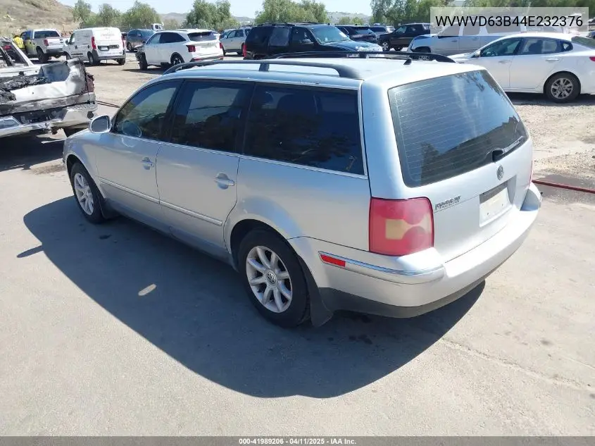 2004 Volkswagen Passat Gls VIN: WVWVD63B44E232376 Lot: 41989206