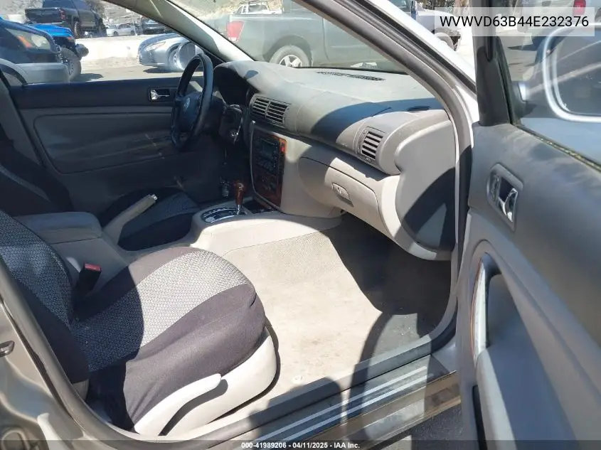2004 Volkswagen Passat Gls VIN: WVWVD63B44E232376 Lot: 41989206
