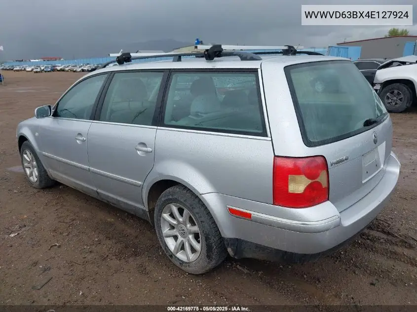2004 Volkswagen Passat Gls VIN: WVWVD63BX4E127924 Lot: 42169775