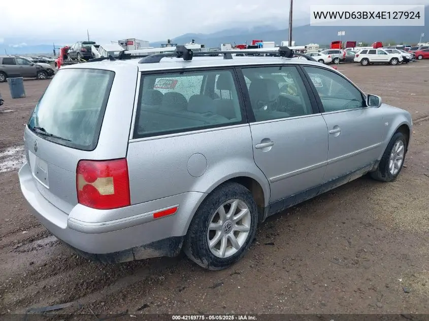 2004 Volkswagen Passat Gls VIN: WVWVD63BX4E127924 Lot: 42169775