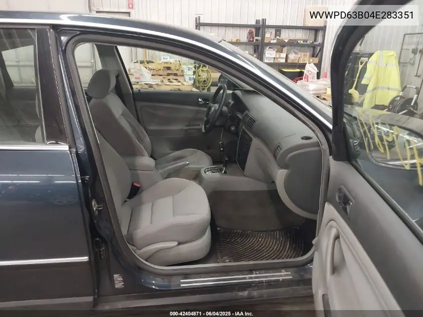 2004 Volkswagen Passat Gls VIN: WVWPD63B04E283351 Lot: 42404871