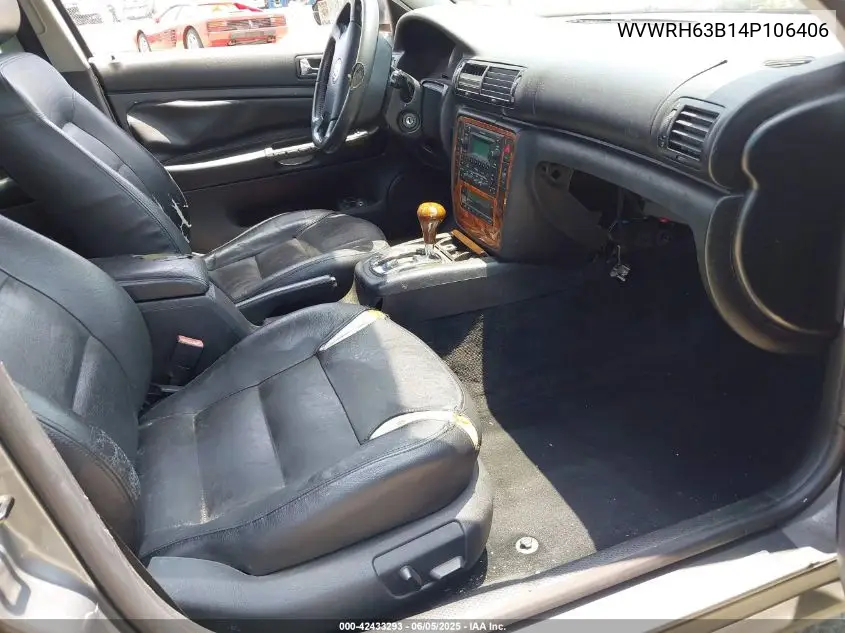 2004 Volkswagen Passat Glx VIN: WVWRH63B14P106406 Lot: 42433293