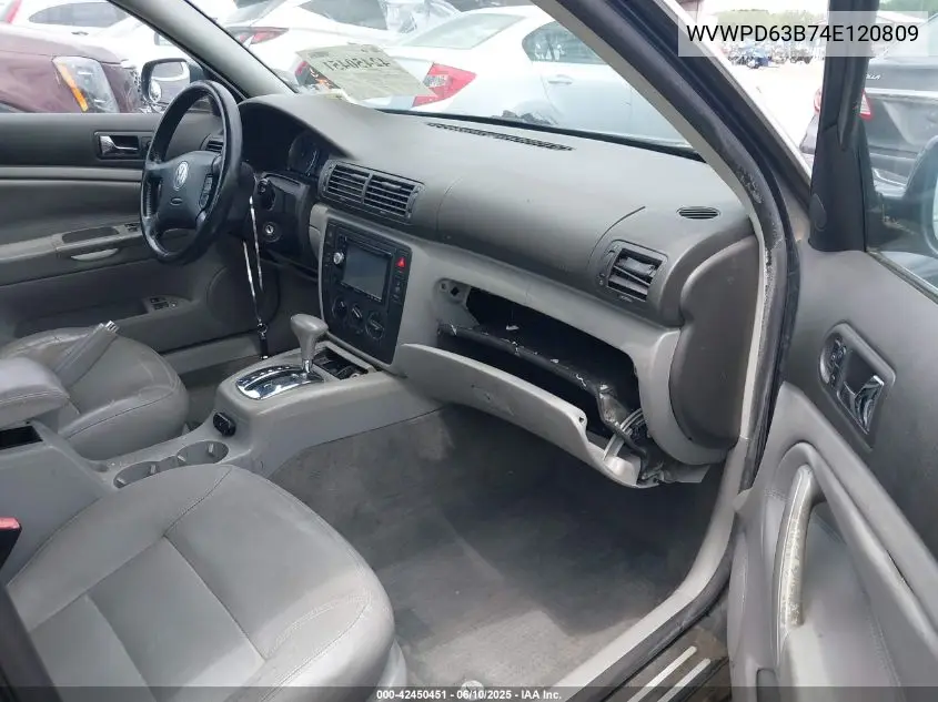 2004 Volkswagen Passat Gls VIN: WVWPD63B74E120809 Lot: 42450451