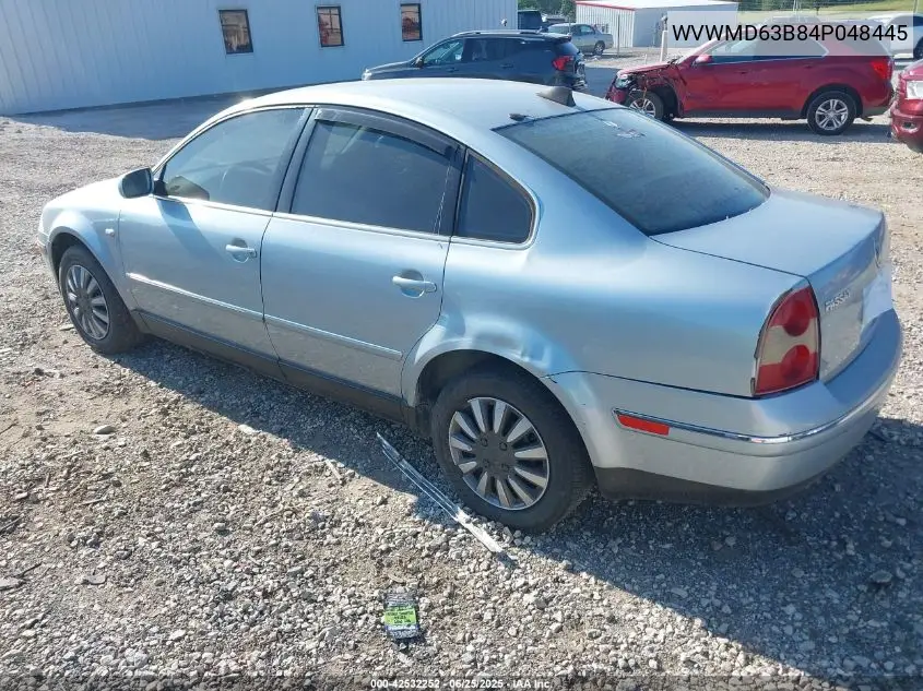 2004 Volkswagen Passat Gl VIN: WVWMD63B84P048445 Lot: 42532252
