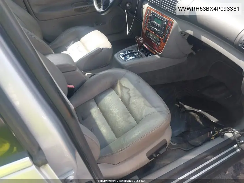 wvwrh63bx4p093381 WVWRH63BX4P093381 2004 Volkswagen Passat Glx