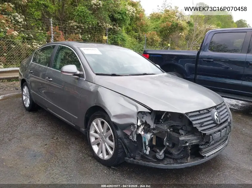 2006 Volkswagen Passat 2.0T VIN: WVWEK73C16P070458 Lot: 42031577