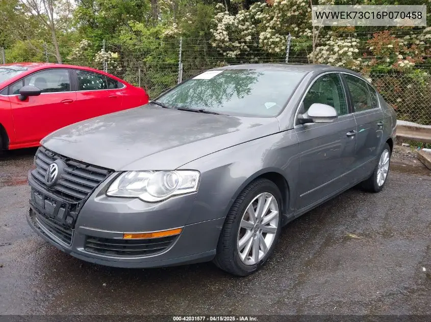 2006 Volkswagen Passat 2.0T VIN: WVWEK73C16P070458 Lot: 42031577