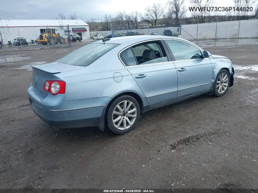 2006 Volkswagen Passat 3.6 VIN: WVWFU73C36P144820 Lot: 42103448