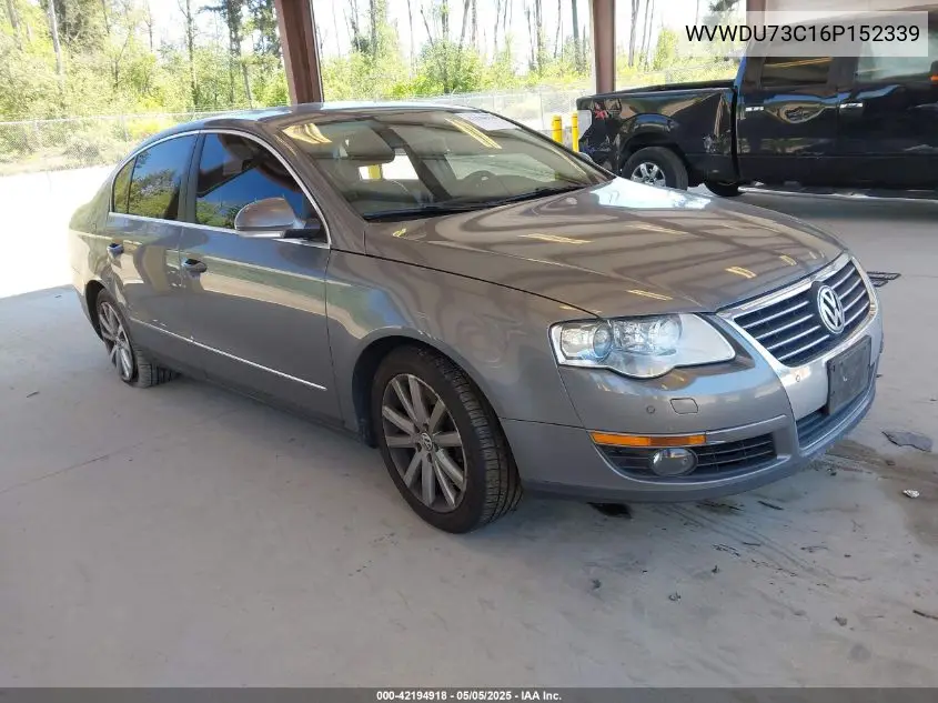 2006 Volkswagen Passat 3.6 VIN: WVWDU73C16P152339 Lot: 42194918