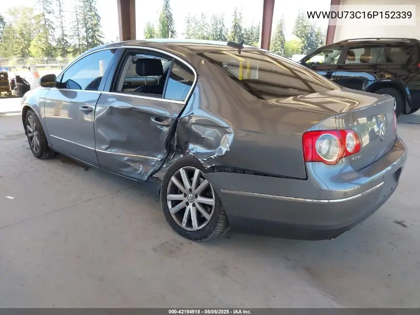 2006 Volkswagen Passat 3.6 VIN: WVWDU73C16P152339 Lot: 42194918