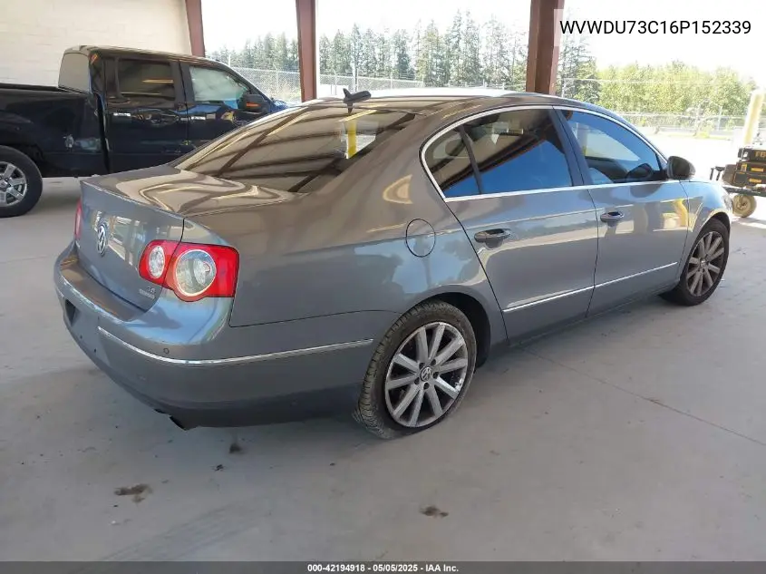 2006 Volkswagen Passat 3.6 VIN: WVWDU73C16P152339 Lot: 42194918