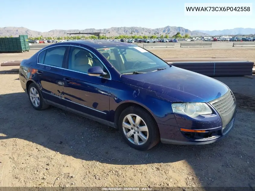 2006 Volkswagen Passat 2.0T VIN: WVWAK73CX6P042558 Lot: 42232343