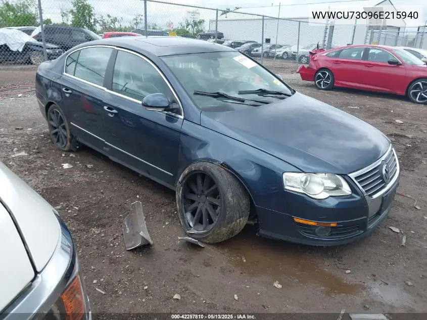 2006 Volkswagen Passat 3.6 VIN: WVWCU73C96E215940 Lot: 42257810