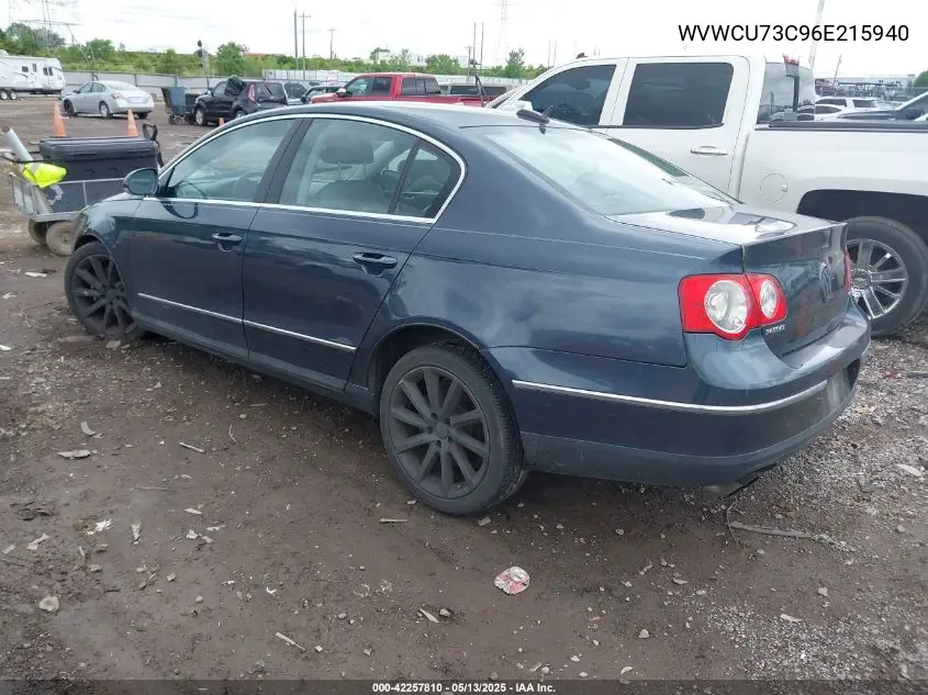 2006 Volkswagen Passat 3.6 VIN: WVWCU73C96E215940 Lot: 42257810