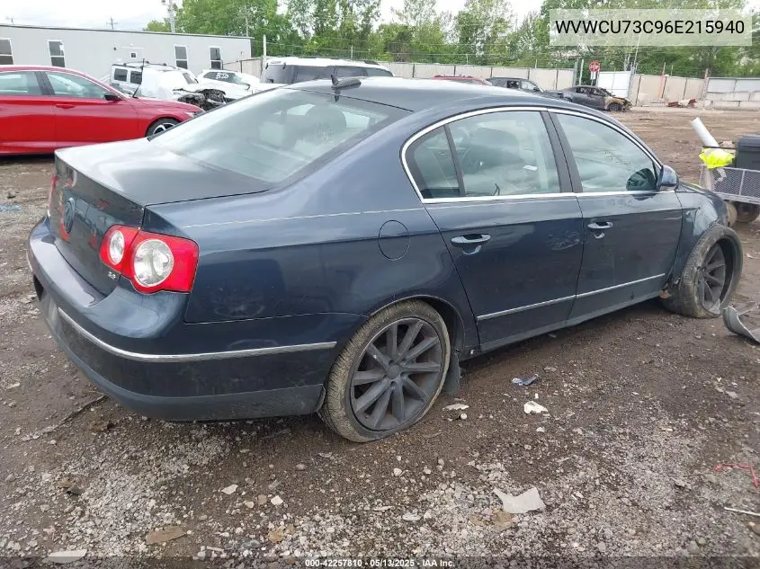 2006 Volkswagen Passat 3.6 VIN: WVWCU73C96E215940 Lot: 42257810