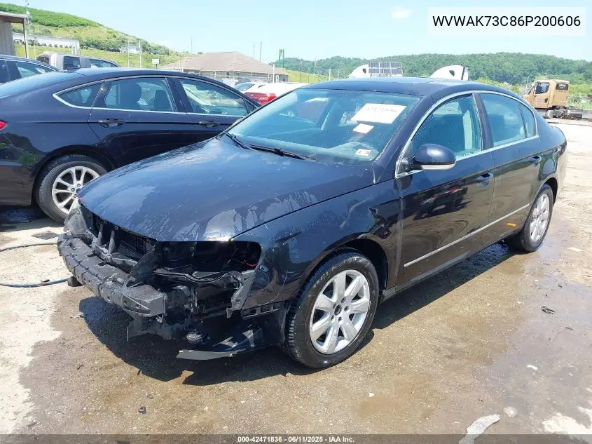 2006 Volkswagen Passat 2.0T/Value Edition VIN: WVWAK73C86P200606 Lot: 42471836