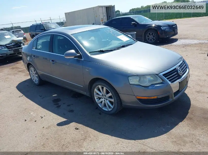 2006 Volkswagen Passat 2.0T VIN: WVWEK93C66E032649 Lot: 42516172