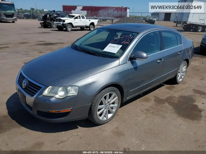 2006 Volkswagen Passat 2.0T VIN: WVWEK93C66E032649 Lot: 42516172