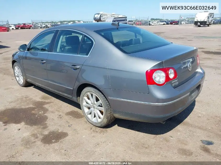2006 Volkswagen Passat 2.0T VIN: WVWEK93C66E032649 Lot: 42516172