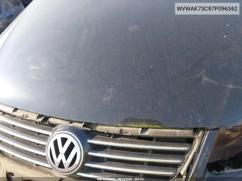 2007 Volkswagen Passat 2.0T VIN: WVWAK73C87P096362 Lot: 42499492