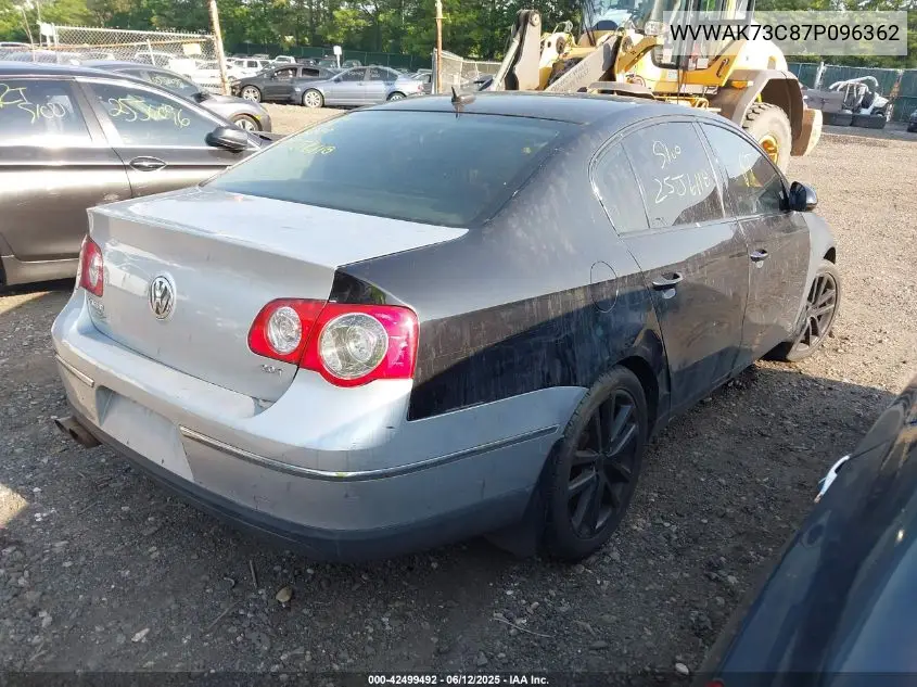 2007 Volkswagen Passat 2.0T VIN: WVWAK73C87P096362 Lot: 42499492