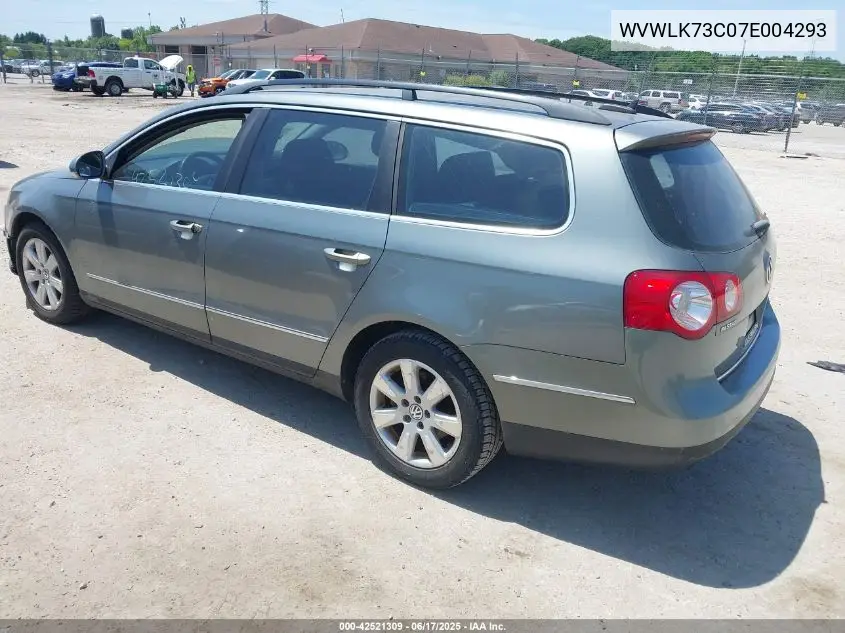 2007 Volkswagen Passat 2.0T VIN: WVWLK73C07E004293 Lot: 42521309